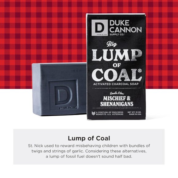 Duke Cannon Big Ass Lump Of Coal Big Brick of Soap for Men 10 oz  Made In USA - Picture 2 of 6